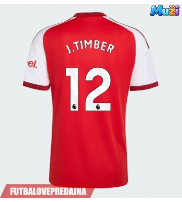 Lacne Muži Futbalové dres Arsenal Jurrien Timber #12 2026-27 Krátky Rukáv - Domáci